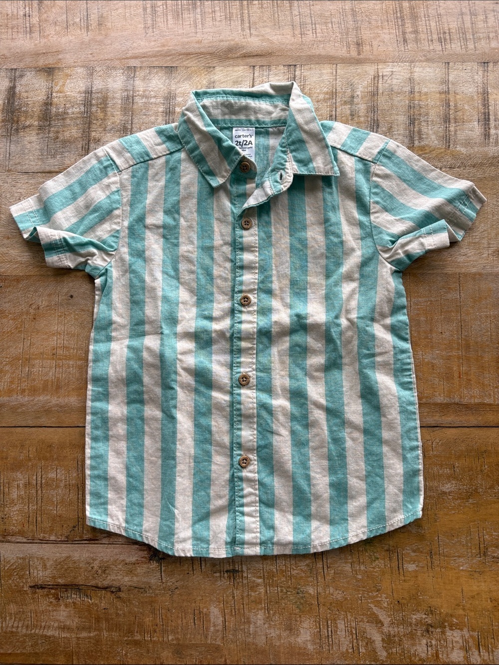 Carter's Short-Sleeve Button-Down Shirt 2t